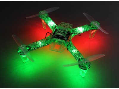 HobbyKing FPV250 V4 Green Ghost Edition LED Night Flyer FPV Quad Copter (Green) (Kit)