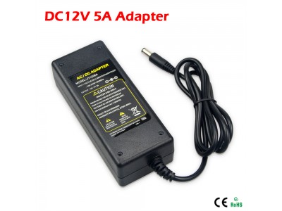AC/DC 12V 5A 60W  Power Supply Adapter Charger