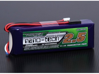 Turnigy nano-tech 2500mAh 3S1P 5~10C Transmitter Lipo Pack