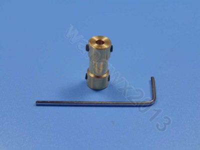 2 / 2 mm Motor Drive Brass Shaft Coupling