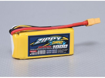 Батерия ZIPPY Compact 1000mAh 3S 35C Lipo