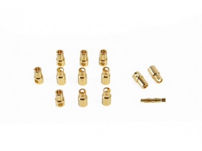 8mm Gold Plated Solder Type Battery/Motor Connectors