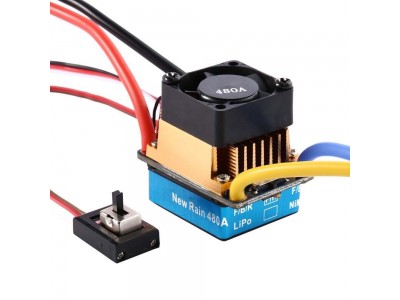 100A Brushed Speed Controller ESC 5V 3A with cooling fan