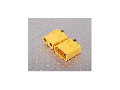 XT60 Gold Connectors Male/Female (1 pair)