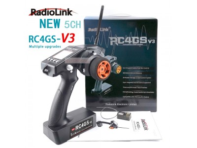RadioLink RC4GS V3 2.4G 4CH 400M Distance Remote Controller Transmitter + R6F Receiver