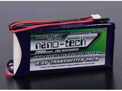 Батерия nano-tech 2000mAh 2S1P 20~40C LiFePo4 Transmitter Pack