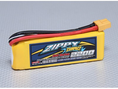 Батерия ZIPPY Compact 2200mAh 2S 25C Lipo