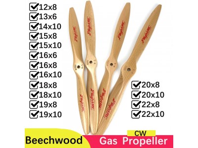 16x8 Wooden CW Propeller For Gasoline RC Airplane