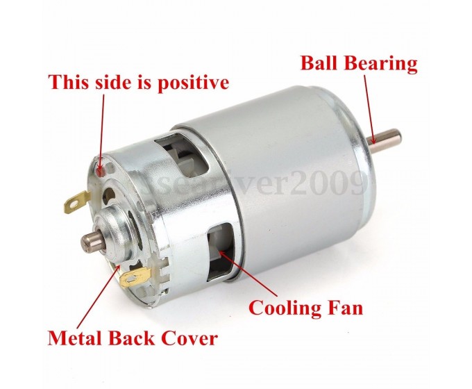 775-288W 12V-24V DC 6000-12000RPM Motor Ball Bearing Large Torque High ...