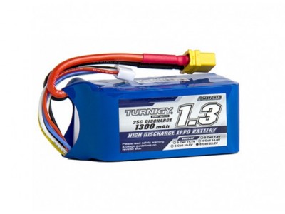 Turnigy 1300mAh 6S 35C Lipo Pack (450