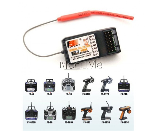 Fs R6b FlySky FS-R6B 2.4G 6CH Receiver for FlySky Transmitter CT6B