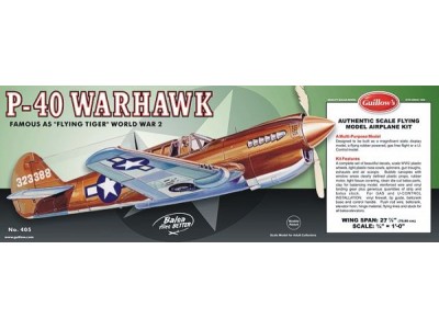 P-40 WARHAWK balsa KIT