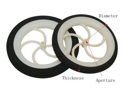 2 Pcs Super Light Wheels D65mm For RC