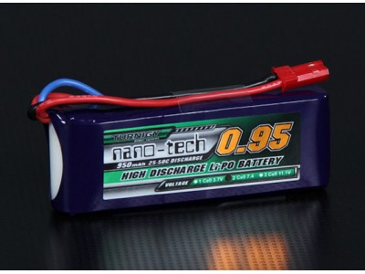 Turnigy nano-tech 950mah 2S 25~50C Lipo Pack
