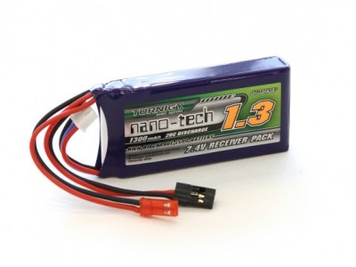 Turnigy Nano-Tech 1300mAh 2S1P 20~40C Lipo