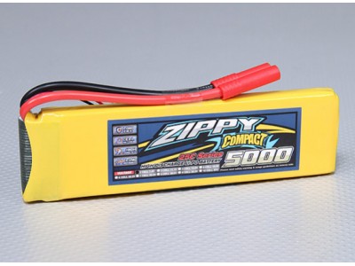 ZIPPY Compact 5000mAh 2S 25C Lipo Pack