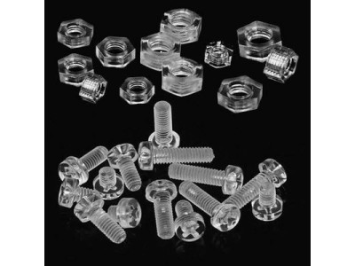 M4x20mm Plastic Screws + Nuts (10pcs/bag)
