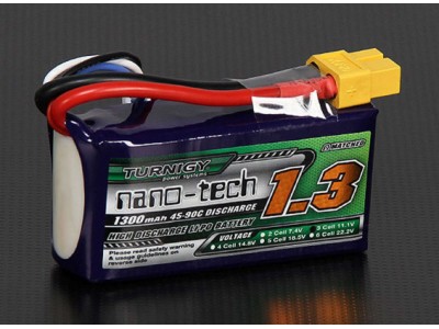 Turnigy nano-tech 1300mAh 3S 45~90C Lipo Pack