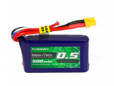 Turnigy Nano-Tech Plus 500mAh 3S 70C Lipo