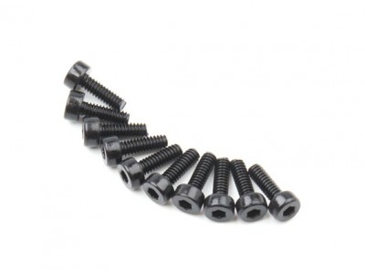 Screw Hex M4 X 12mm Machine Steel Black