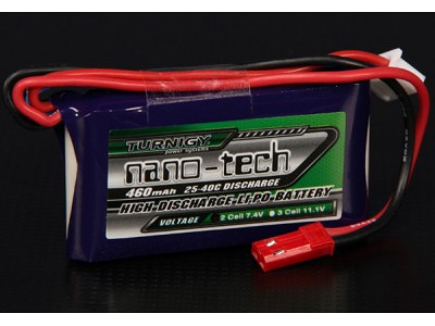 Turnigy nano-tech 460mah 2S 25~40C Lipo Pack