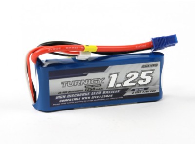 Turnigy 1250mAh 2S 20C LiPoly Pack w/ EC3