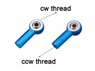 Aluminum M3 Link Rod End Ball Joint CW CCW